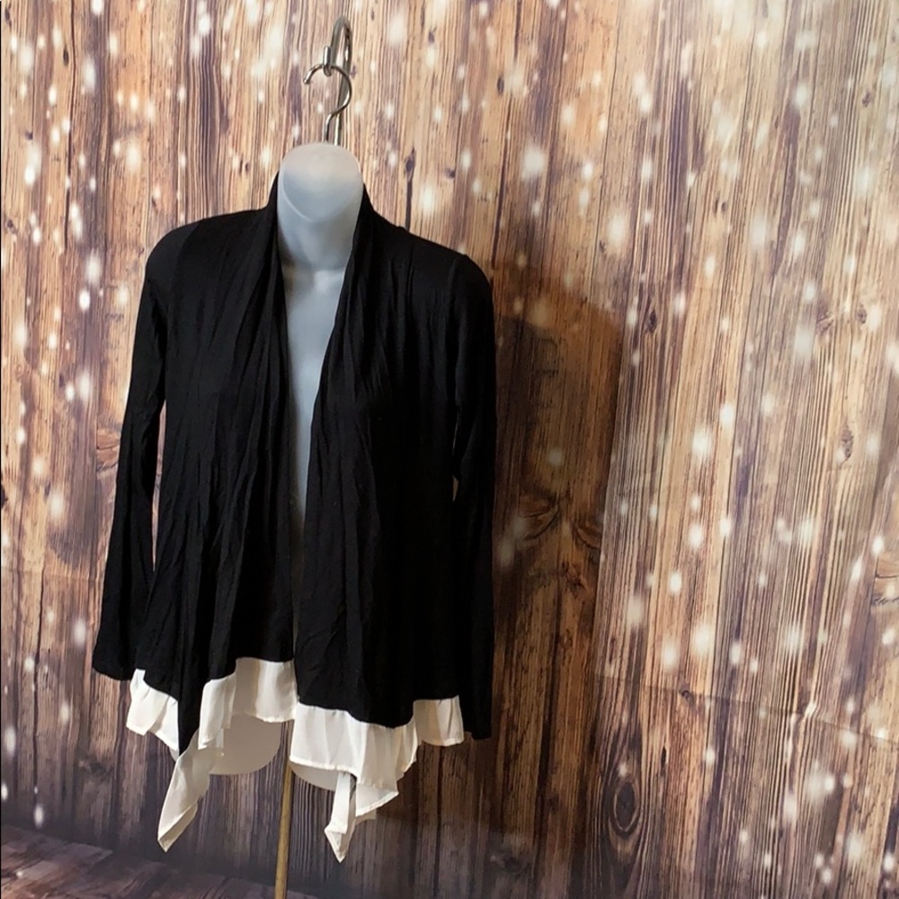 Black and white cardigan